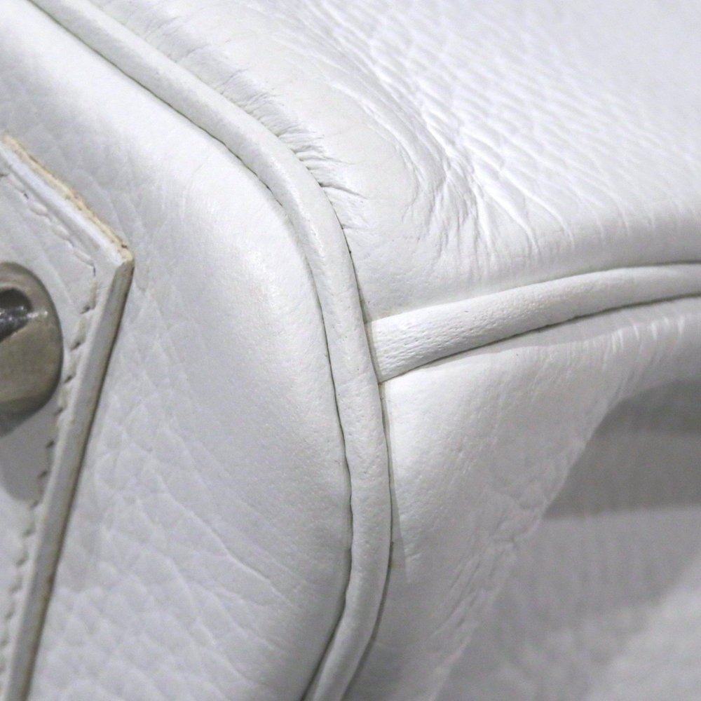 HERMES Hermes Birkin 30 Handbag Blanc/Silver hardware Togo □I stamp D7 Women'... - Picture 7 of 16